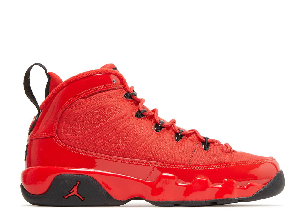 Grade School Youth Size Nike Air Jordan Retro 9 'Chile Red' 302359 600