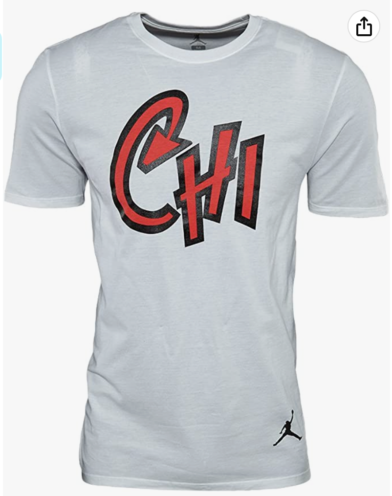Men's Air Jordan 10 Chicago City Short Sleeve T-Shirt 820204 100
