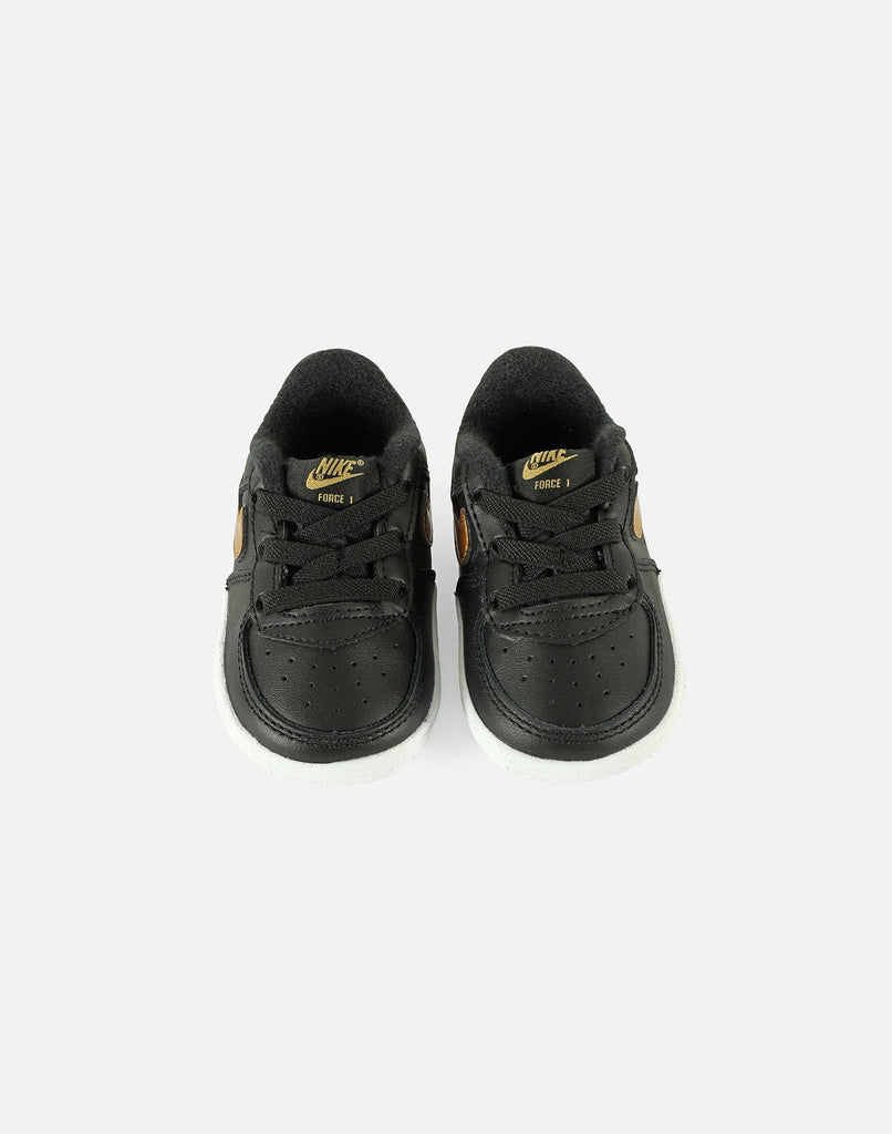 New Born Toddler Sizes Nike Air Force 1 Low Crib 'Black Gold' CK2201 002