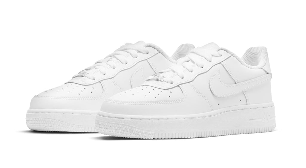 Grade School Youth Size Nike Air Force 1 LE 'Triple White' DH2920 111
