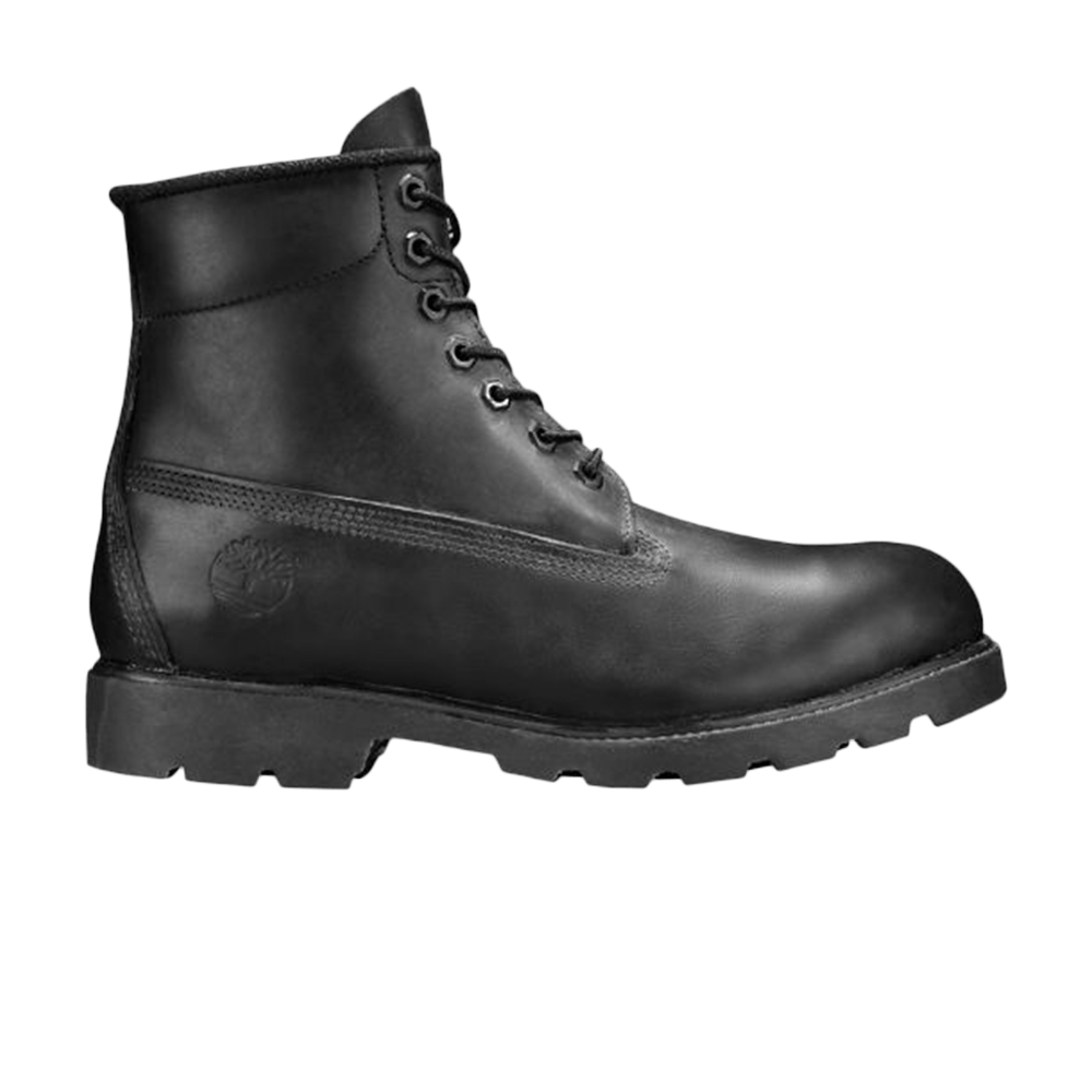 Mens Timberland 6 Inch Basic Waterproof Boot 'Black Smooth' TB010069 001