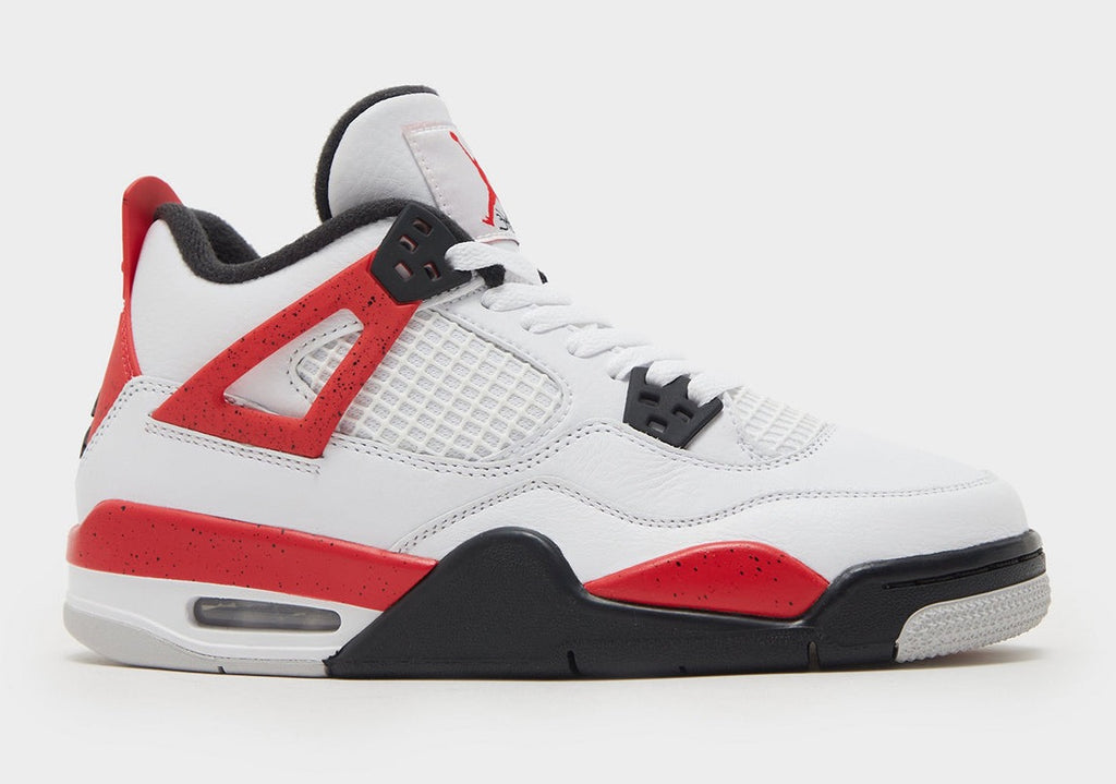 Grade School Youth Size Nike Air Jordan Retro 4 'Red Cement' 408452 161
