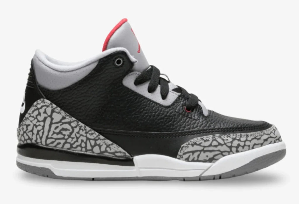 Pre Order Preschool Size Nike Air Jordan Retro 3 OG 'Black Cement' 2024 DM0966 010