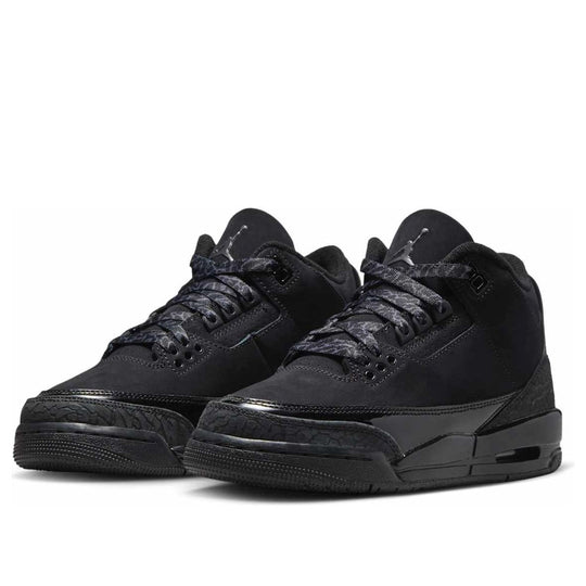 Pre Order Grade School Youth Size Nike Air Jordan Retro 3 'Black Cat' 2025 DM0967 001