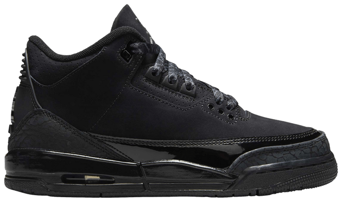 Pre Order Grade School Youth Size Nike Air Jordan Retro 3 'Black Cat' 2025 DM0967 001