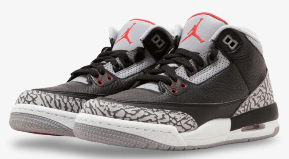 Pre Order Grade School Youth Size Nike Air Jordan Retro 3 OG 'Black Cement' 2024 DM0967 010