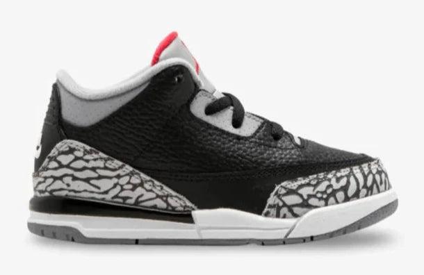 Pre Order Toddler Size Nike Air Jordan Retro 3 OG 'Black Cement' 2024 DM0968 010