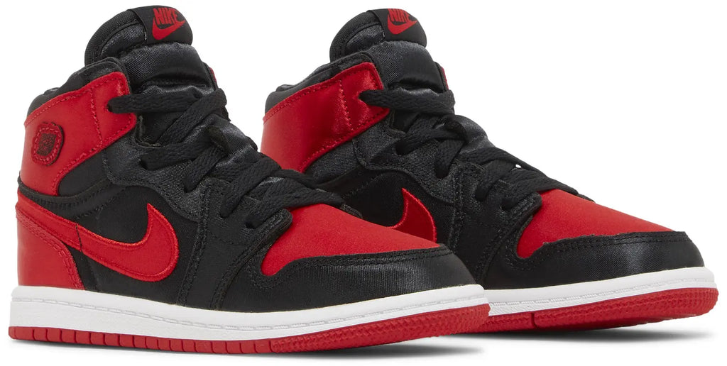Preschool Size Nike Air Jordan Retro 1 High OG 'Satin Bred' 2023 FD5304 061