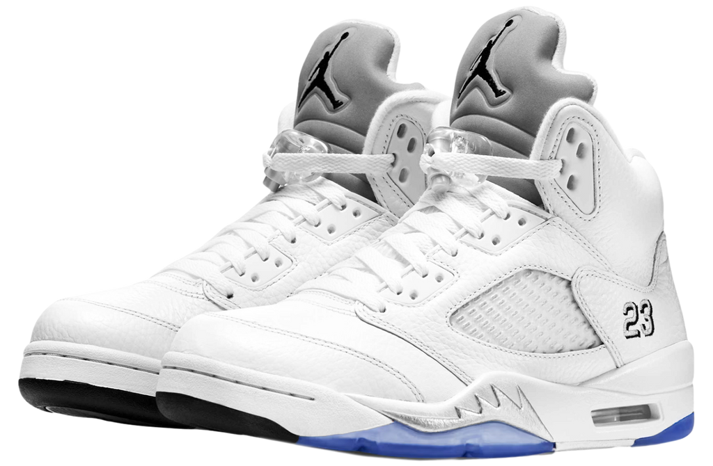 Pre Order Men's Nike Air Jordan Retro 5 'White Metallic' HQ7978 103