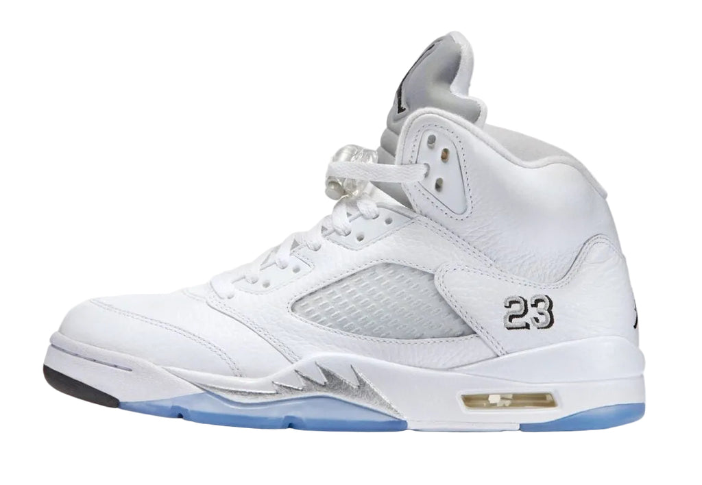 Pre Order Men's Nike Air Jordan Retro 5 'White Metallic' HQ7978 103