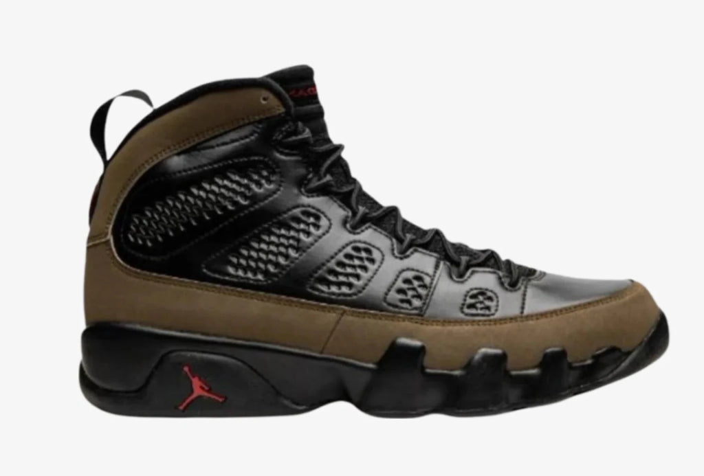 Pre Order Grade School Youth Size Nike Air Jordan Retro 9 'Olive' 2024 HV4574 030