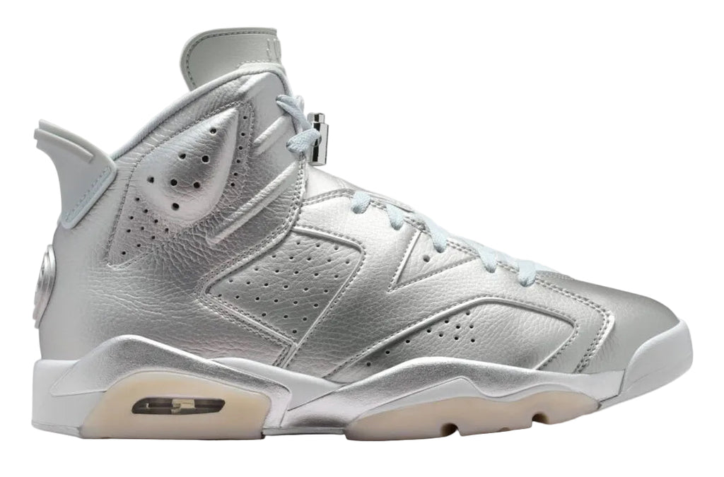 Pre Order Men's Nike Air Jordan Retro 6 X PSG 'Metallic Silver' IQ5135 001