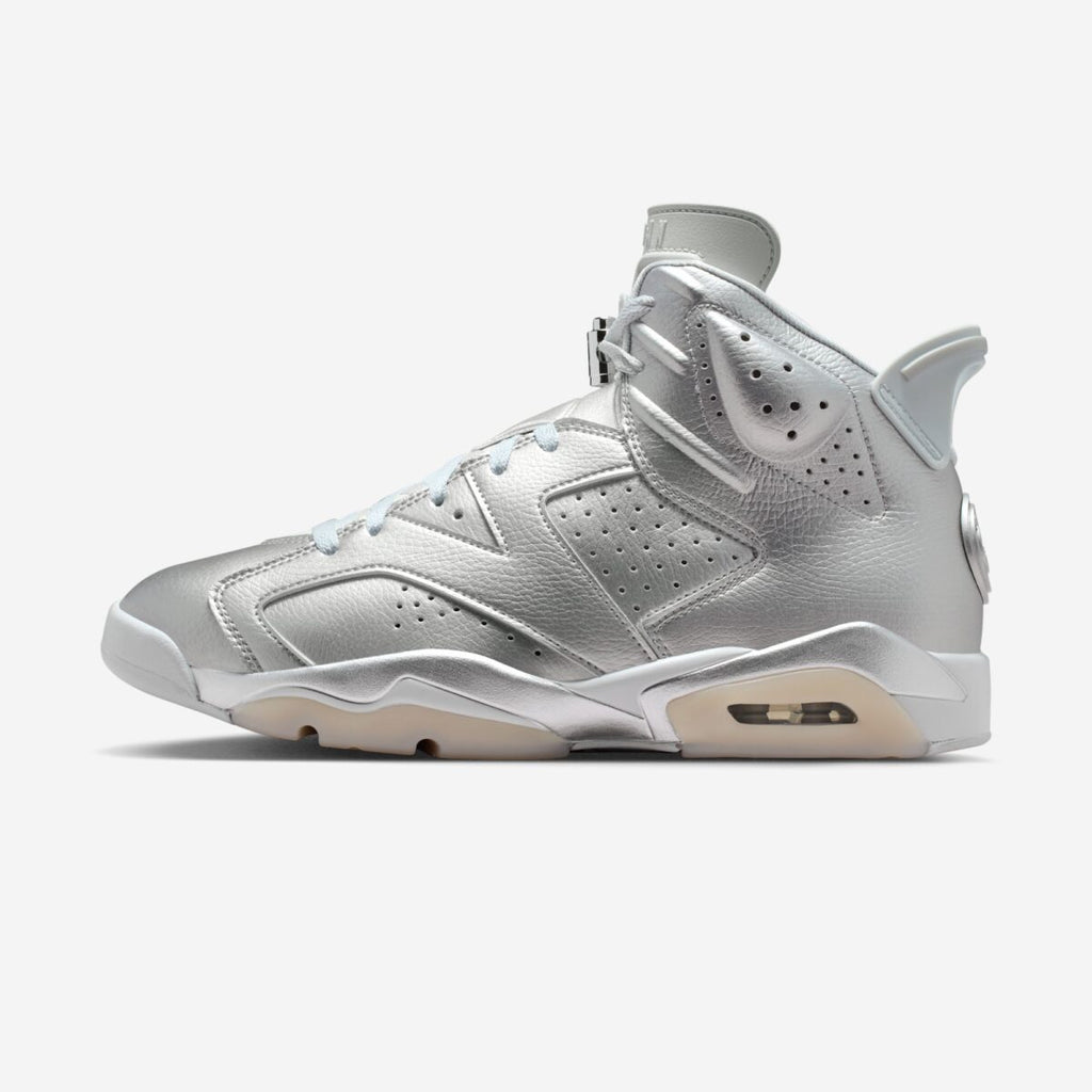 Pre Order Men's Nike Air Jordan Retro 6 X PSG 'Metallic Silver' IQ5135 001