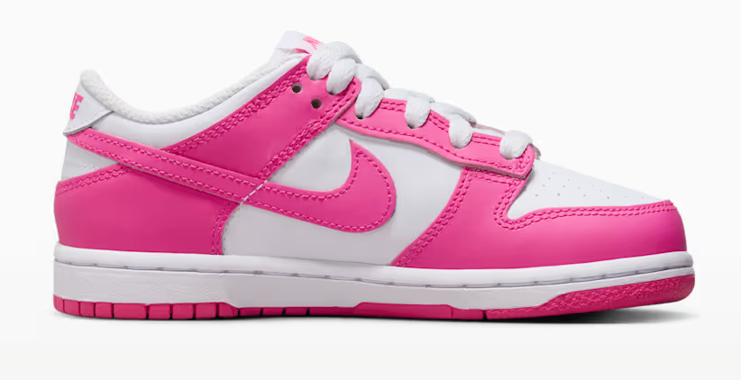 Preschool Nike Dunk Low 'Laser Fuchsia' FB9108 102
