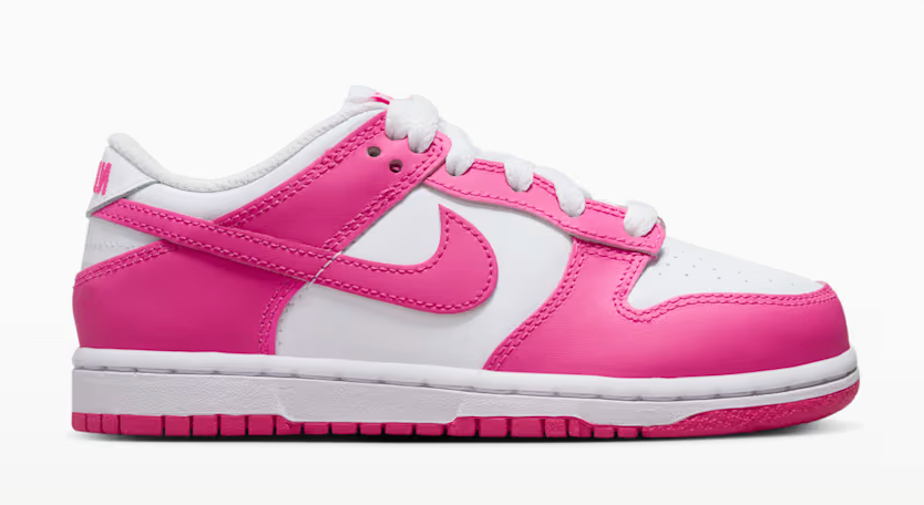 Preschool Nike Dunk Low 'Laser Fuchsia' FB9108 102