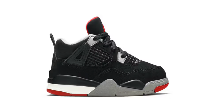 Pre Order Toddler Size Nike Air Jordan Retro 4 OG 'Bred' IB4387 001
