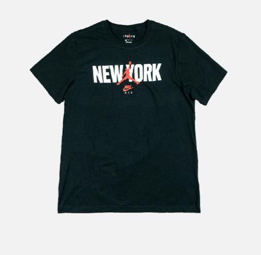 Mens Air Jordan New York Short Sleeve T-Shirt DB9374 010
