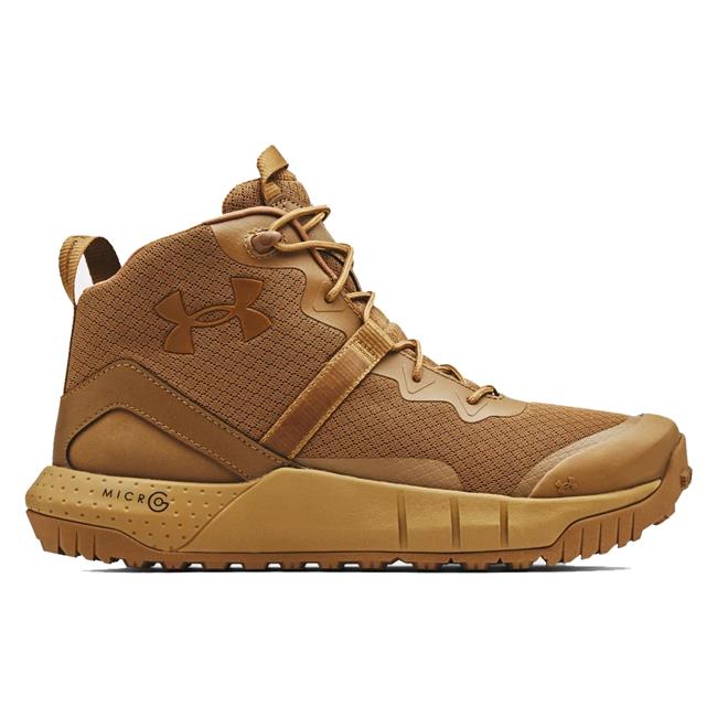 Men's Under Armour Micro G Valsetz Mid Tactical Boots 'Coyote Brown' 3023741 200