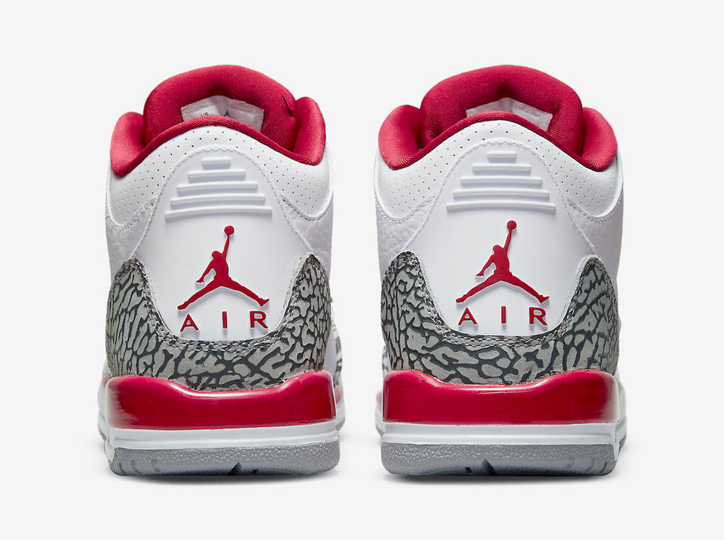 Grade School Youth Size Nike Air Jordan Retro 3 'Cardinal Red' 398614 126