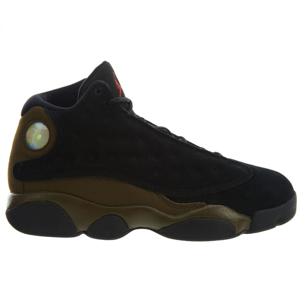 Pre School Sizes Nike Air Jordan Retro 13 Suede "Olive" 414575 006