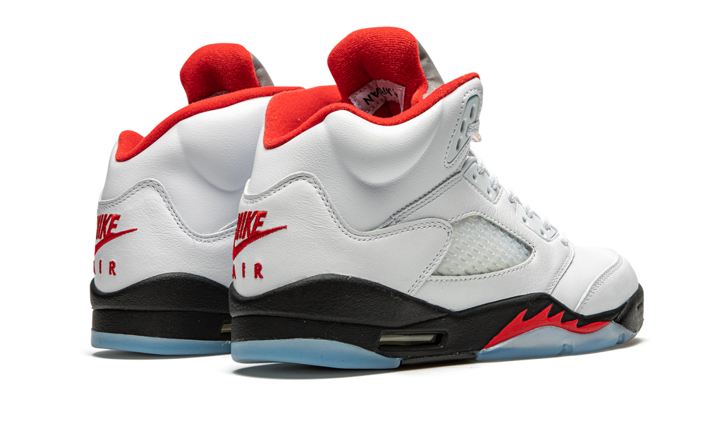 Grade School Youth Size Nike Air Jordan Retro 5 "Fire Red 2020" 440888 102
