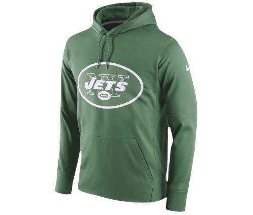 Men's Nike SweatShirt Jets Pull Over Hooded 476265 323