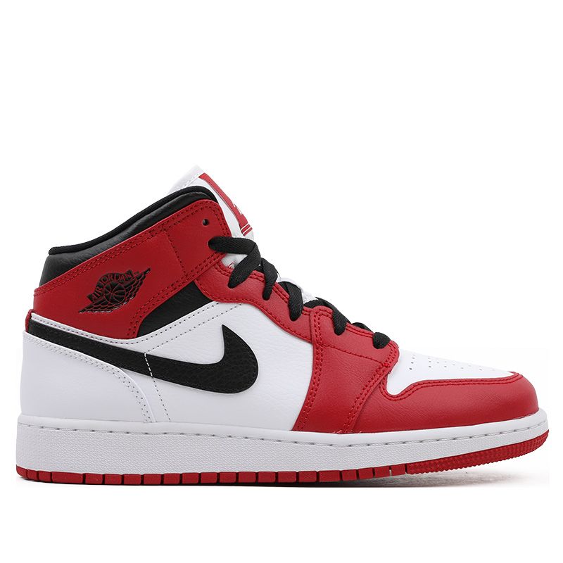 Grade School Youth Size Nike Air Jordan Retro 1 Mid "Chicago" 554725 173