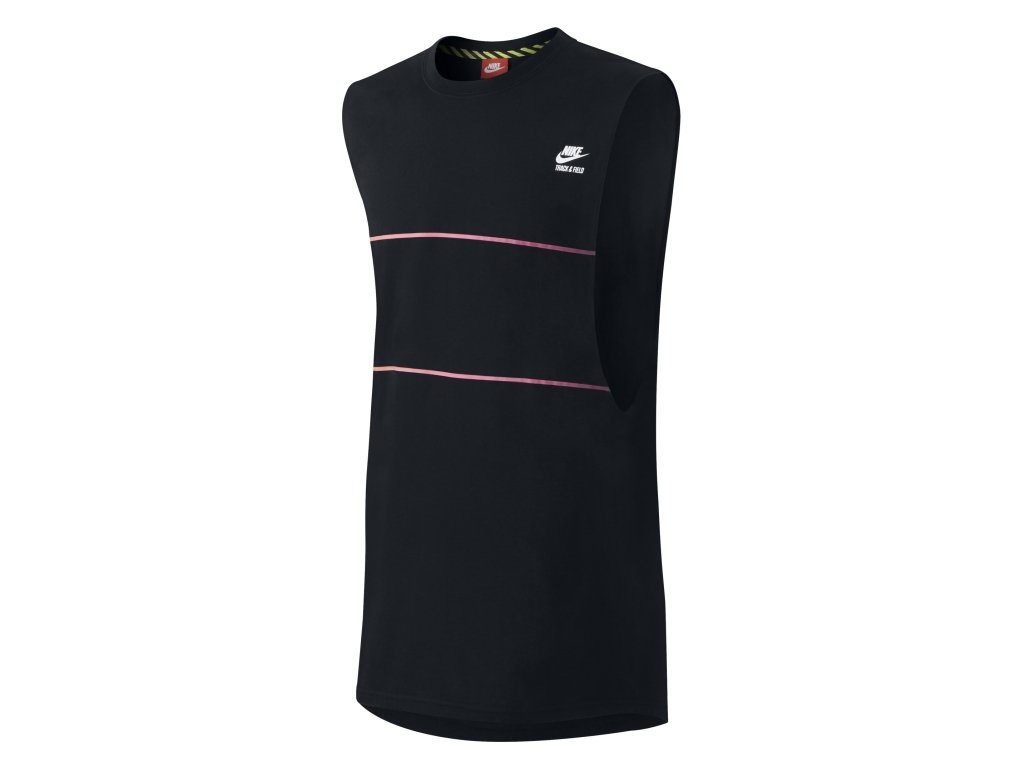 Men's Nike T-Shirt Elongated Track & Field Tank Top 653881 010