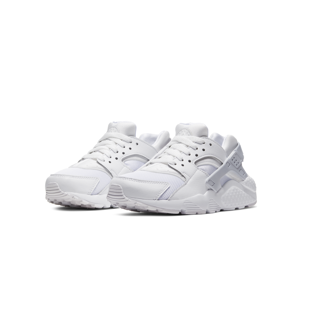 Grade School Youth Size Nike Huarache Run 'White Pure Platinum' 654275 110