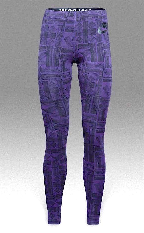 Women's Nike Sports Wear Leggings Leg A See Purple/Black 805537 524