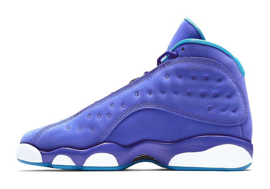 Pull up in purple ☂️ Grab this Air Jordan Retro 13 on 1/08 in kids sizing  only through the Kids Foot Locker App! Reservations are open…