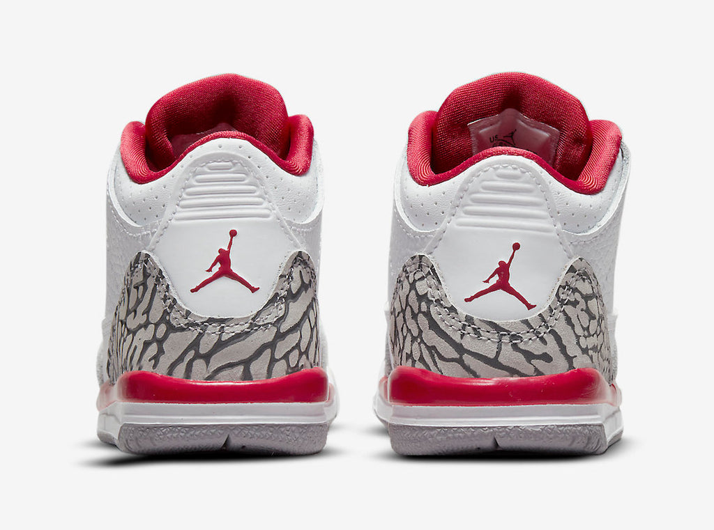 Toddler Sizes Nike Air Jordan Retro 3 'Cardinal Red' 832033 126