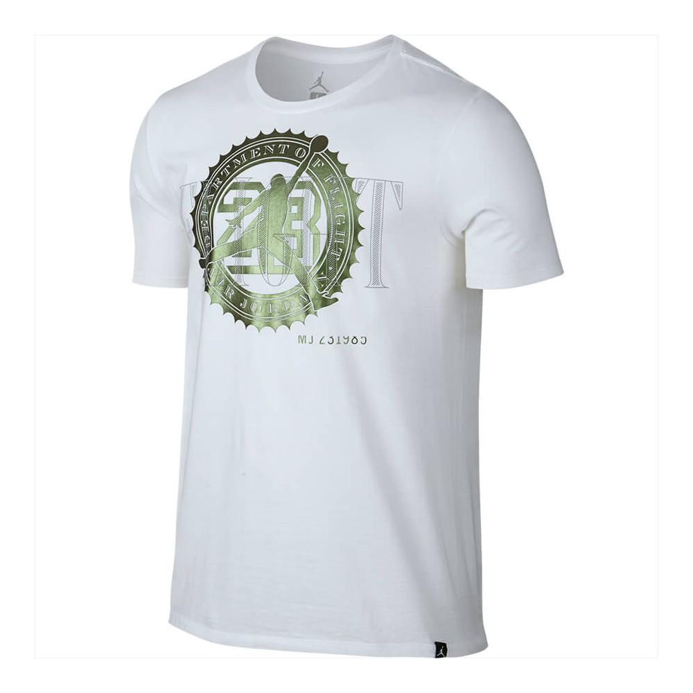 Men's Jordan T-shirt Short Sleeve "Pure Money Bank Note" 844290 100