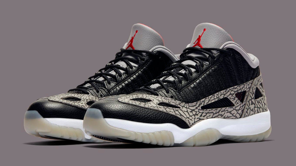 Men's Nike Air Jordan Retro 11 Low IE "Black Cement" 919712 006