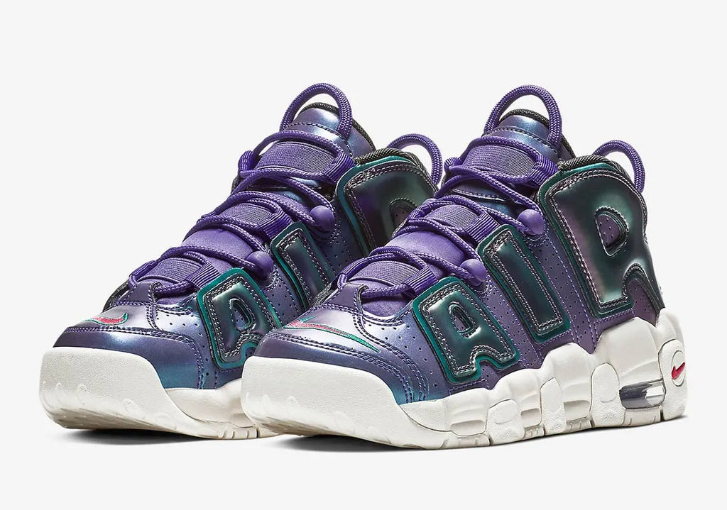 Grade School Youth Size Nike Air More Uptempo 'Iridescent Purple' 922845 500
