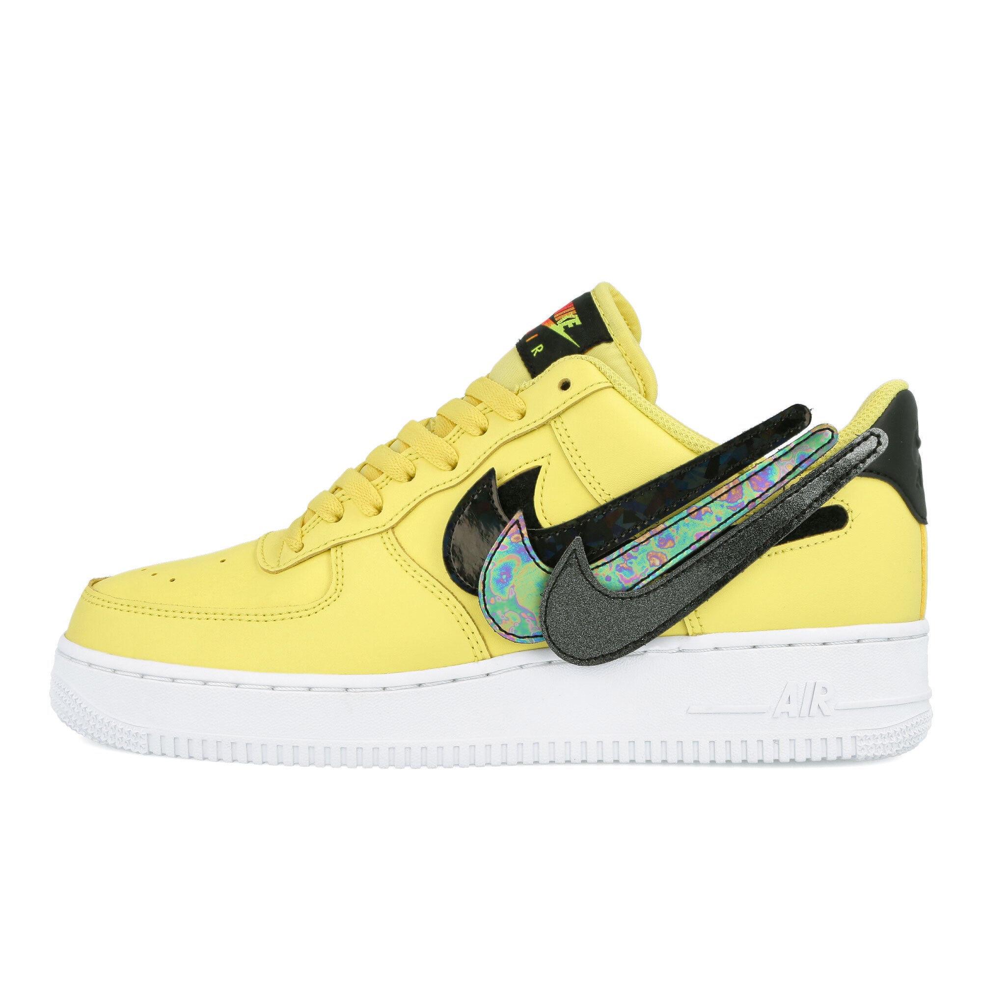 Nike Air Force 1 LV8 3 Big Kids' Shoe Size 4Y (Yellow/White) AR7446-700