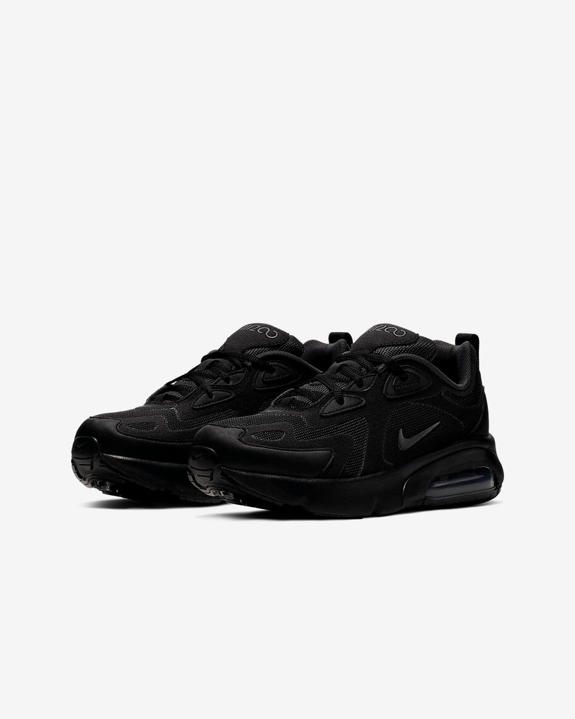 Grade School Youth Size Nike Air Max 200 "Black" AT5627 001