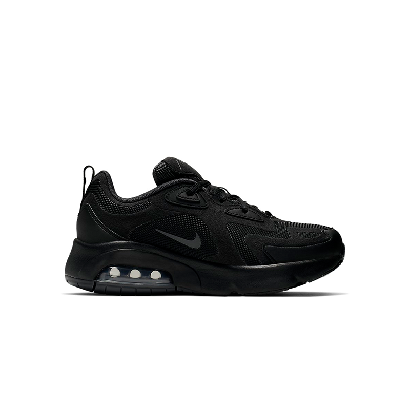 Grade School Youth Size Nike Air Max 200 "Black" AT5627 001