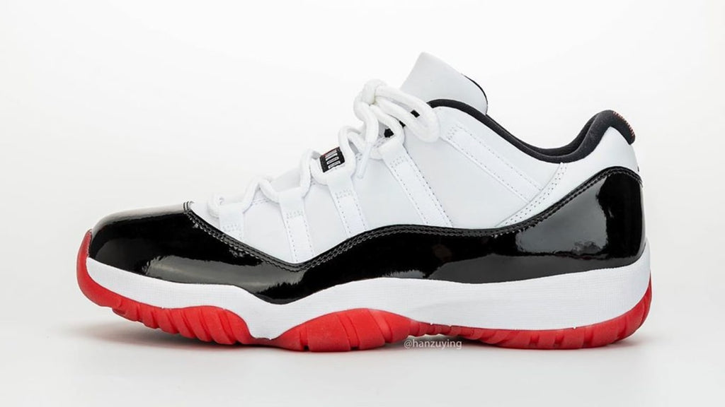 Grade School Youth Size Nike Air Jordan Retro 11 Low "Concord-Bred" 528896 160