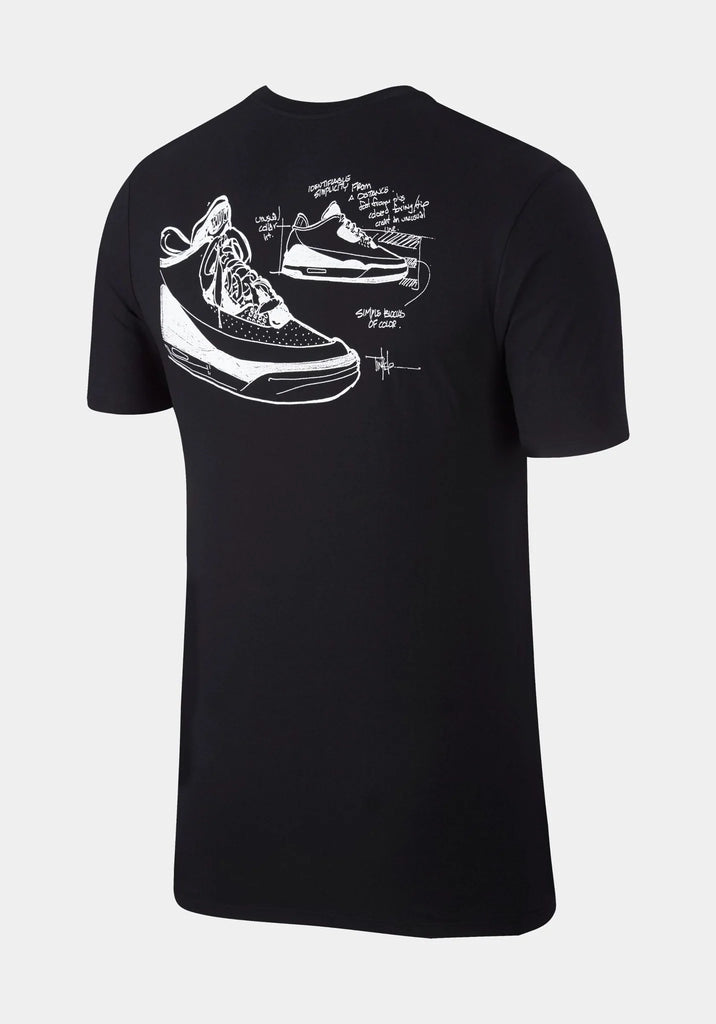 Men's Air Jordan Retro 3 Tinker Short Sleeve T-Shirt BQ0267 010