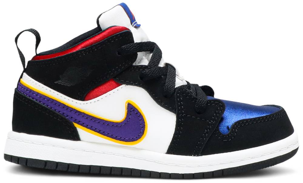 Toddler Youth Sizes Nike Air Jordan Retro 1 Mid SE 'Black Field Purple' BQ6933 005