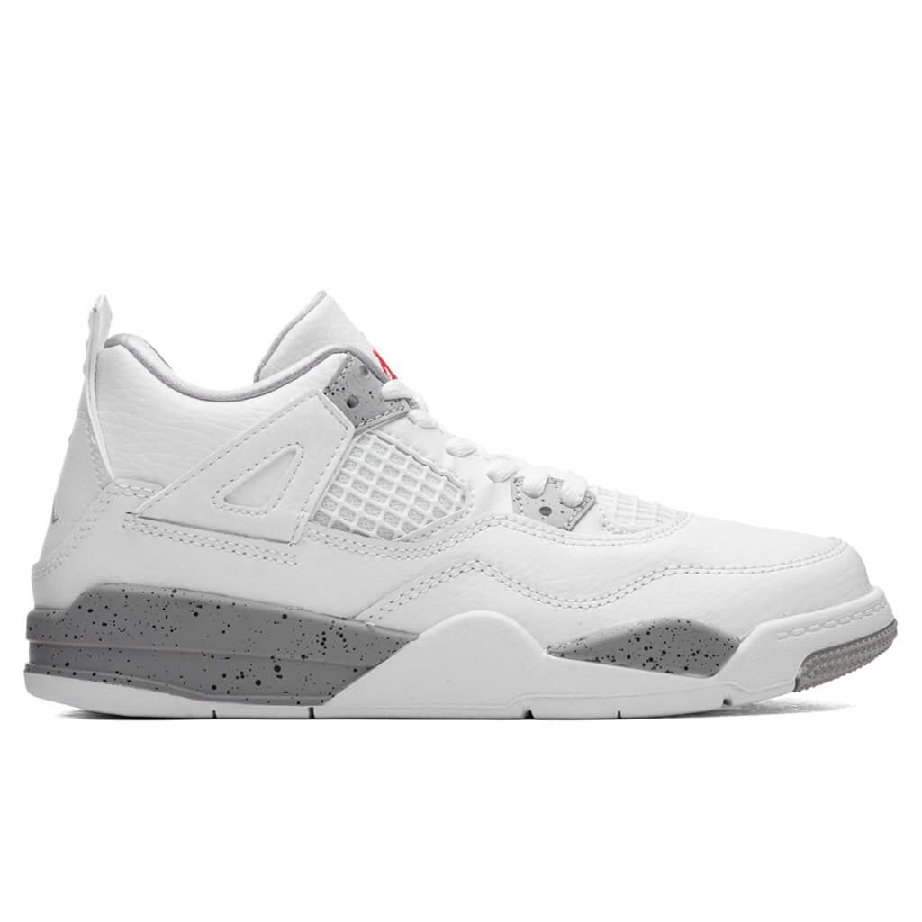 Pre School Size Nike Air Jordan Retro 4 "White Oreo" BQ7669 100