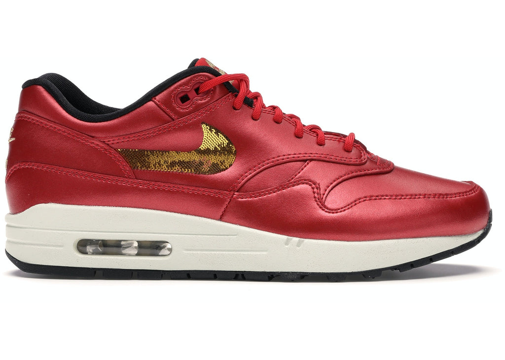 Women's Nike Air Max 1 "Gold Sequin" CT1149 600
