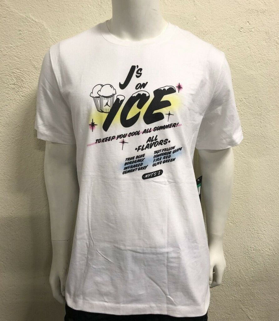 Men's Nike Air Jordan J's On Ice NYC Short Sleeve T-Shirt CW3114 100