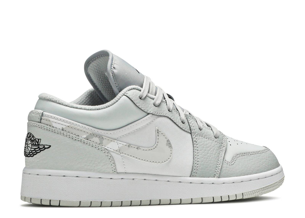 Grade School Youth Size Nike Air Jordan Retro 1 Low "White Camo" DD3234 100