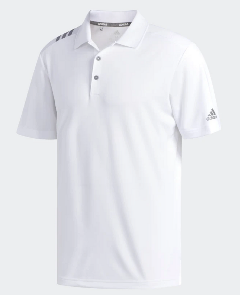 Mens Adidas 3-Stripes Golf Polo Short Sleeve DQ2295
