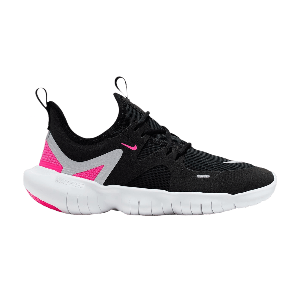 Grade School Youth Size Nike Free RN 5.0 'Black Pink' AR4143 002