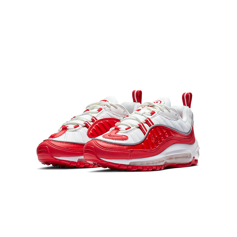 Grade School Youth Size Nike Air Max 98 "University Red" BV4872 600