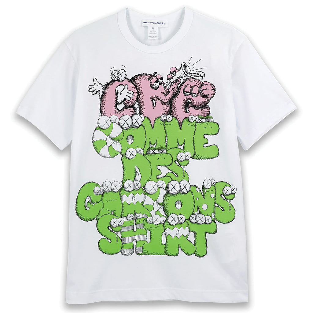 Men's Comme des Garçons x KAWS Graphic Short Sleeve T-Shirt FH-T004-W21-1