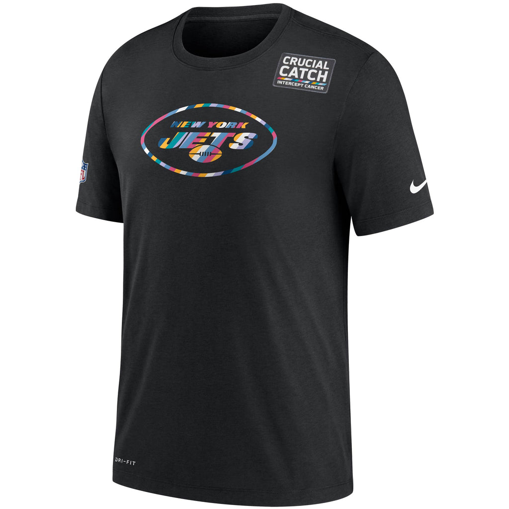 Mens Nike New York Jets Sideline Crucial Catch Short Sleeve T-Shirt NKF8 00A